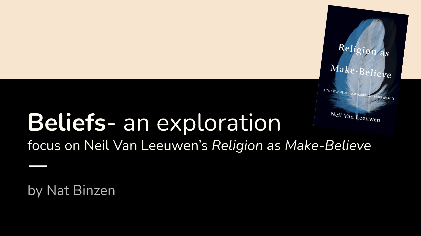 Screenshot of Beliefs exploration cover page